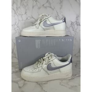 Nike Air Force 1 '07 ESS Shoes Sail Oxygen Purple DV7470-100 Womens Size 8 NEW